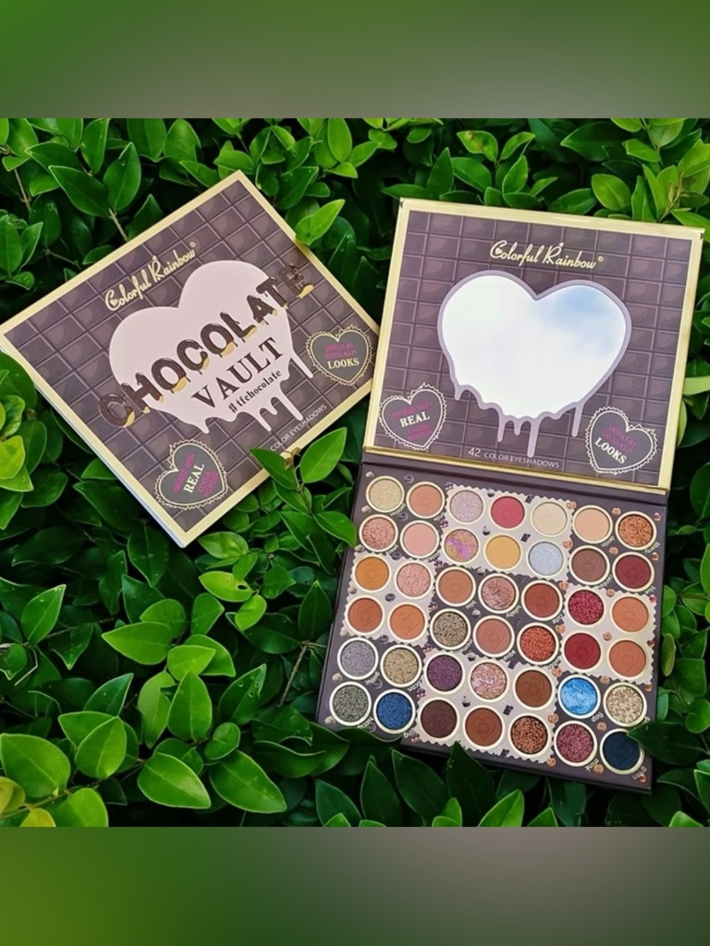 Chocolate Vault 42-Color Eyeshadow Palette - Assorted Browns & Pinks